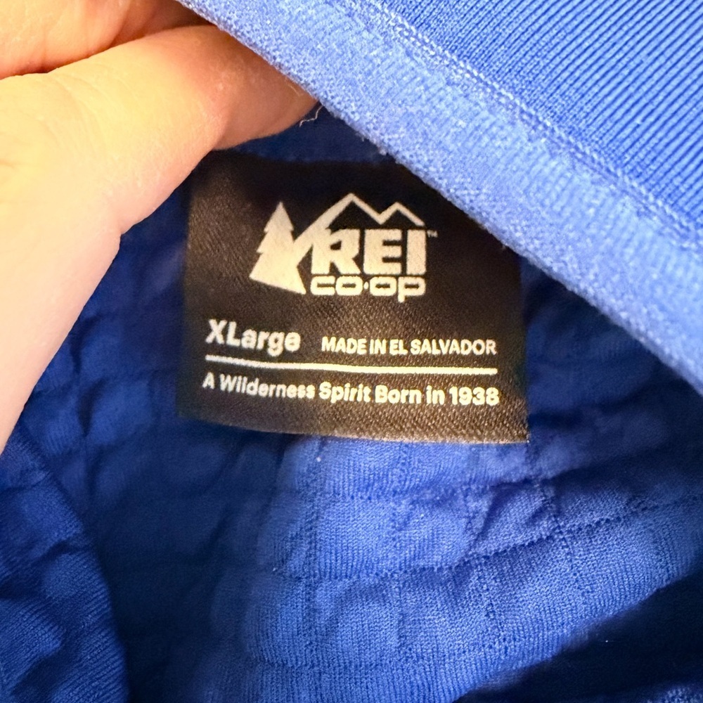 REI Co-op bright blue full zip up XL light weight jacket - Picture 6 of 7